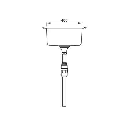 Chậu inox Hafele HS20-SSN1S60
