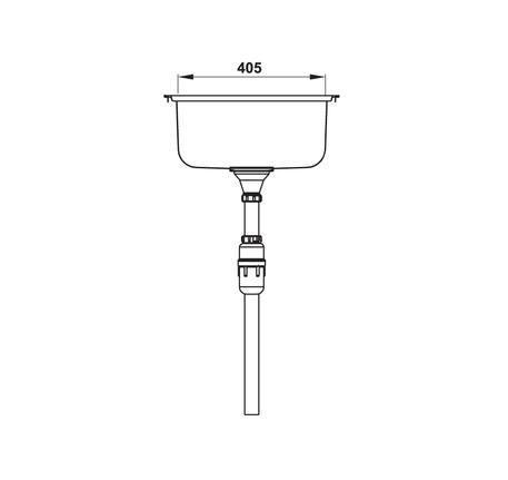 Chậu inox Hafele HS20-SSN2R90M