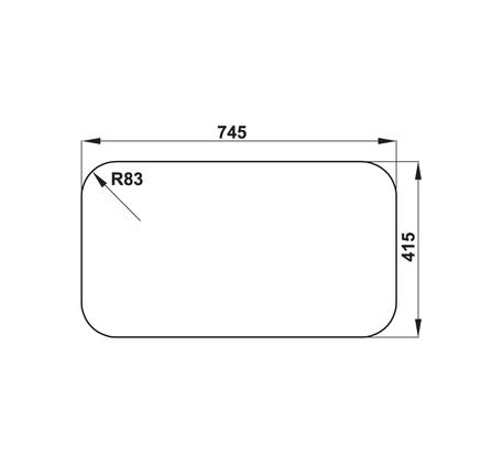 Chậu inox Hafele HS20-SSN2R90S