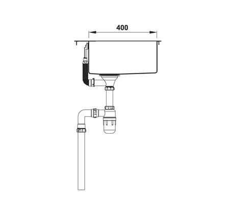 Chậu inox Hafele HS20-SSN2S90