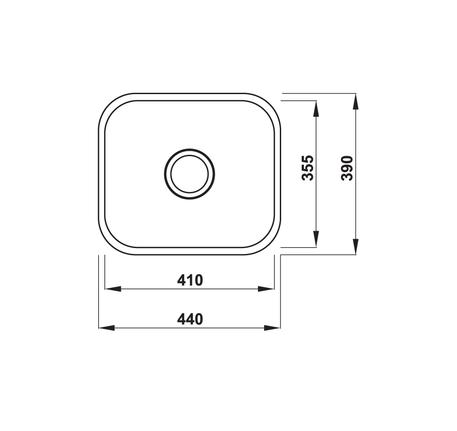 Chậu inox Hafele HS20-SSN1R50