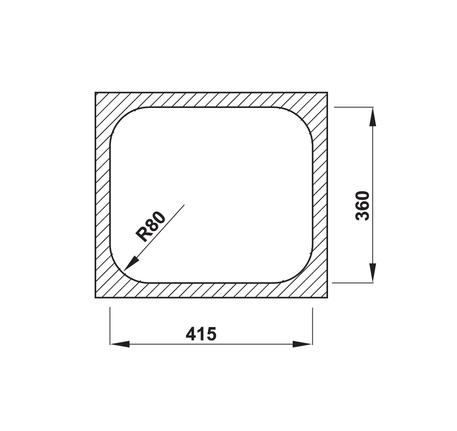 Chậu inox Hafele HS20-SSN1R50