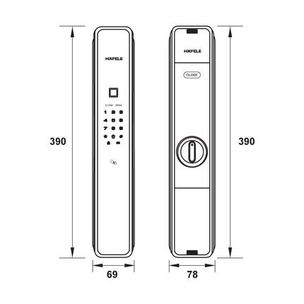 Khóa điện tử Hafele PP9000