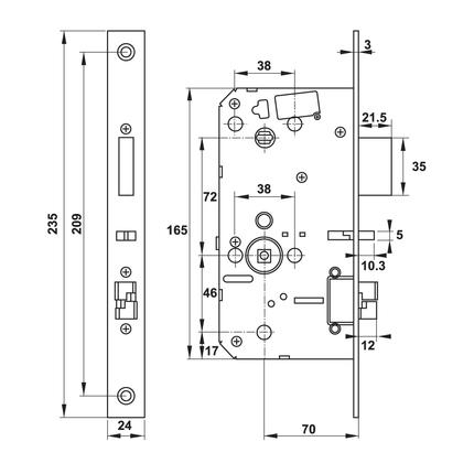 Khóa điện tử Hafele PP9000