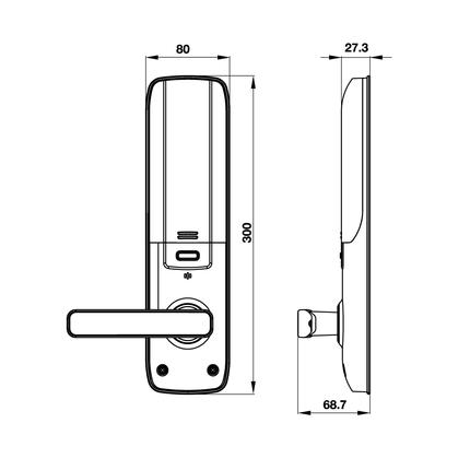 Khóa điện tử Hafele EL7800-TCS