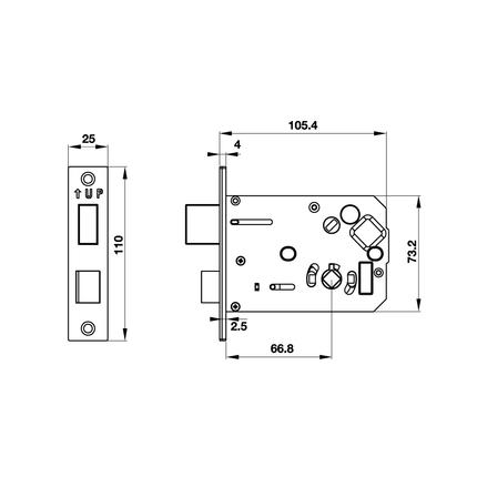 Khóa điện tử Hafele EL7800-TCS