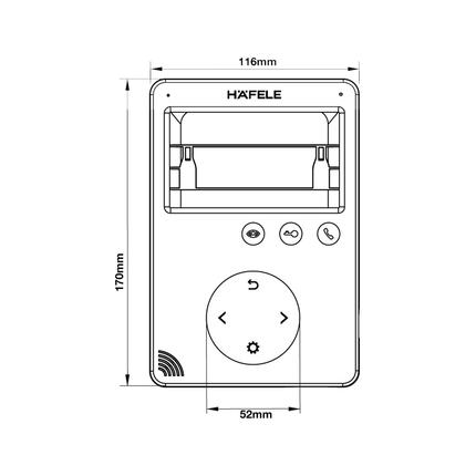 Màn hình cửa SLEEK 4.3