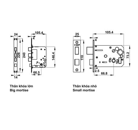 Khóa điện tử Hafele EL7500-TC