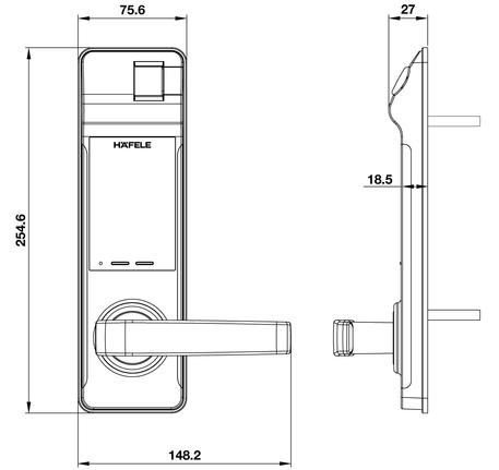 Khóa điện tử Hafele EL7700-TCS