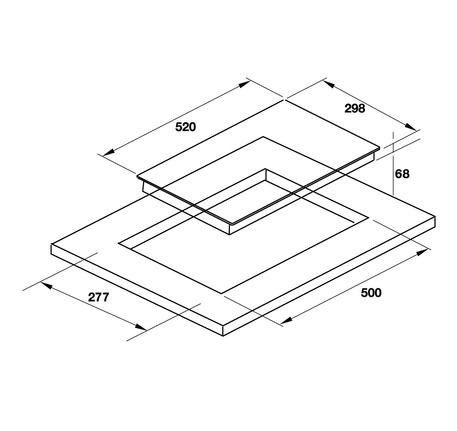 Bếp từ 2 vùng nấu HC-I302D