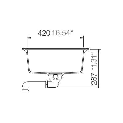 Chậu đá Hafele Antonius HS-GSD10050 màu đen