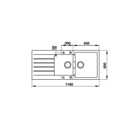 Chậu đá Hafele HS19-GED2S80 màu xám