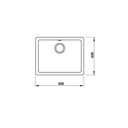 Chậu đá Hafele HS19-GEN1S60 màu kem
