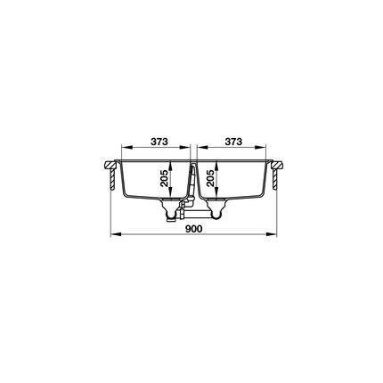 Chậu đá Hafele HS19-GEN2R90 màu xám