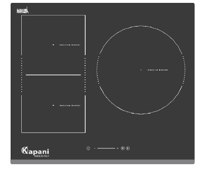 Bếp điện từ Kapani 3 vùng từ K-58301S
