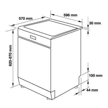 Máy rửa chén độc lập HDW-F60C