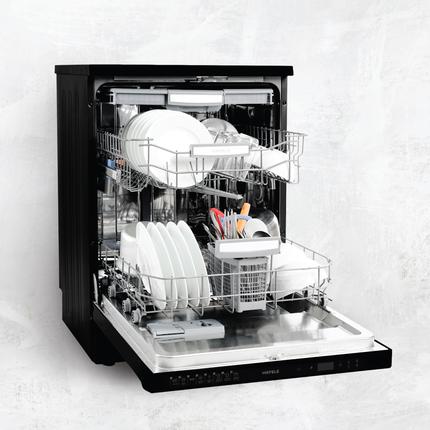 Máy rửa chén độc lập màu đen HDW-F60F