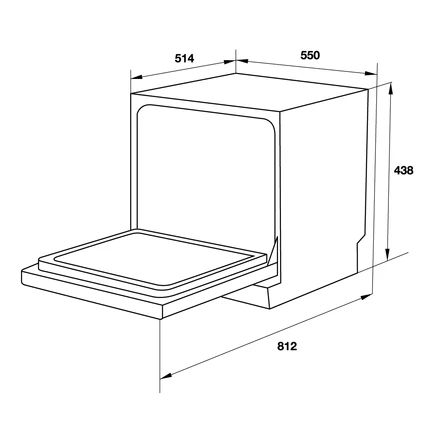 Máy rửa chén để bàn hdw-T50B