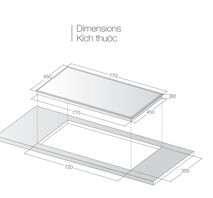 Bếp điện từ đôi LCE-819