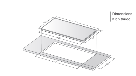 Bếp từ đôi LCI 809D