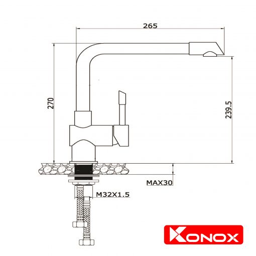 Vòi rửa bát KN1205