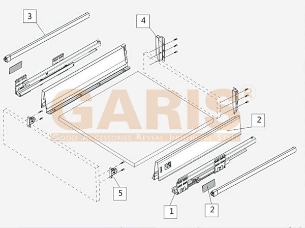 BỘ RAY HỘP GT02.50W