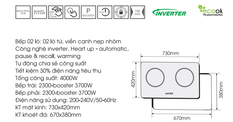 Bếp từ Đức FS 741G