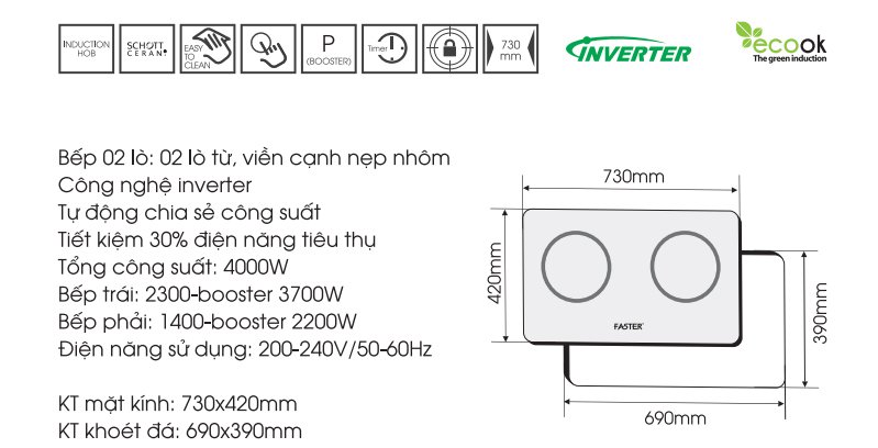 Bếp từ Đức FS 741GI