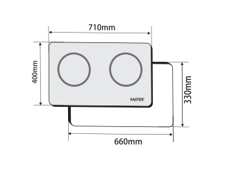 Bếp lò 2 từ FS ID266