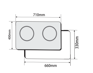 Bếp lò 2 từ FS ID288