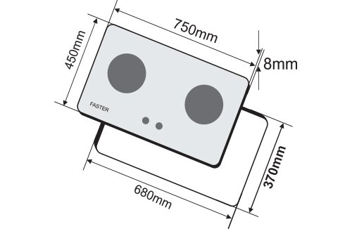 Bếp gas âm FS 217SI