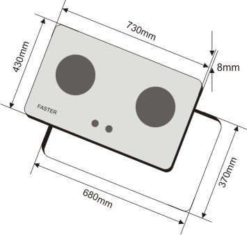 Bếp gas âm FS 274S