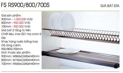 Giá bát 2 tầng FS RS900S