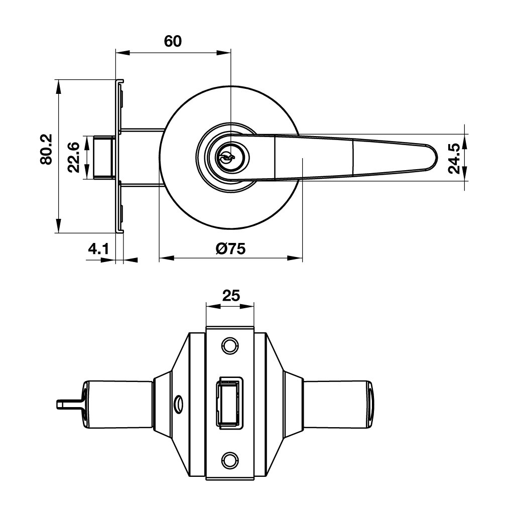 DIY Khóa tay nắm gạt 2 chức năng