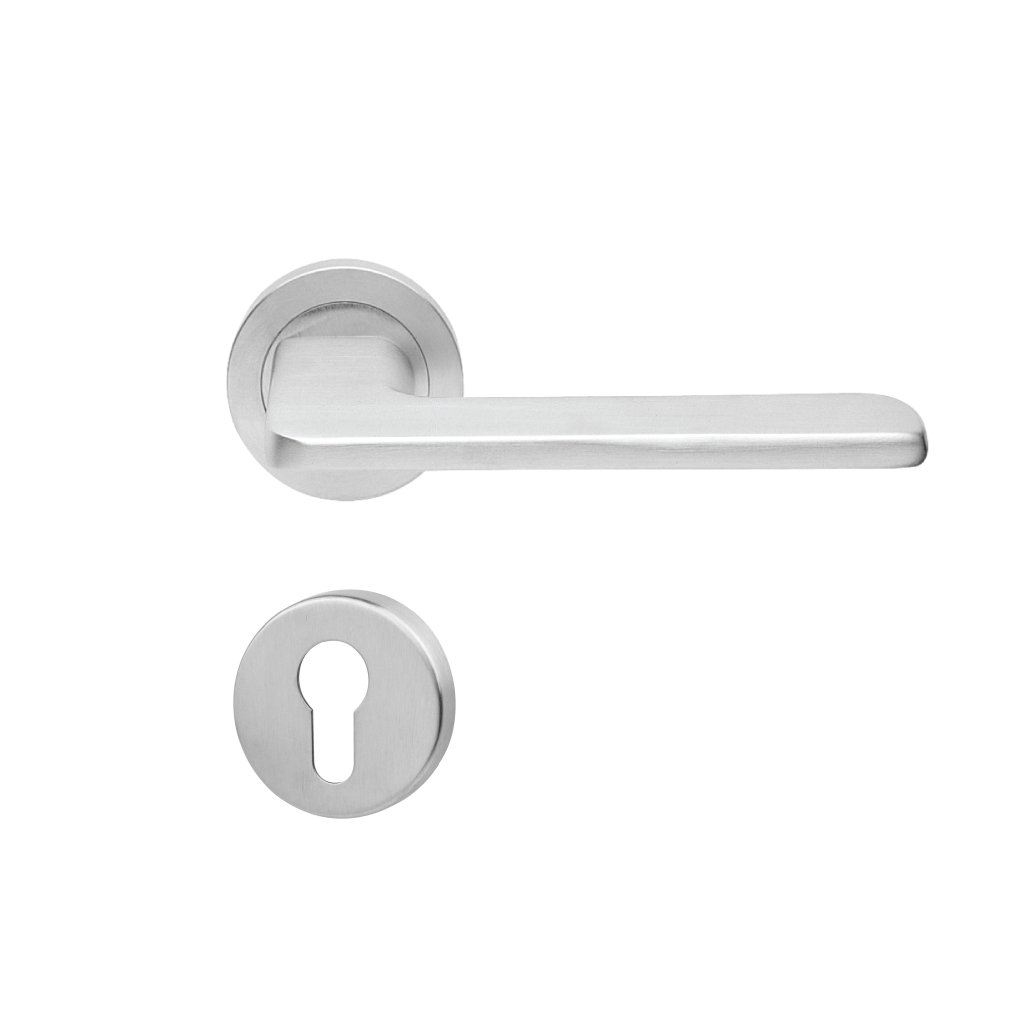 Tay nắm gạt nắp chụp tròn BLADE chrome mờ