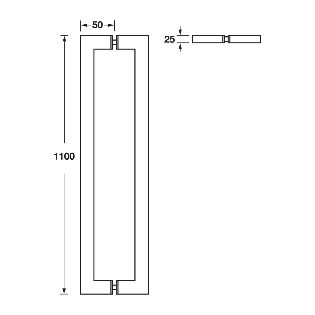 TAY NẮM KÉO DẠNG VUÔNG 316
