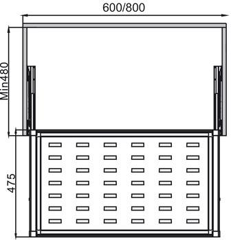 Rổ bằng kim loại 600mm