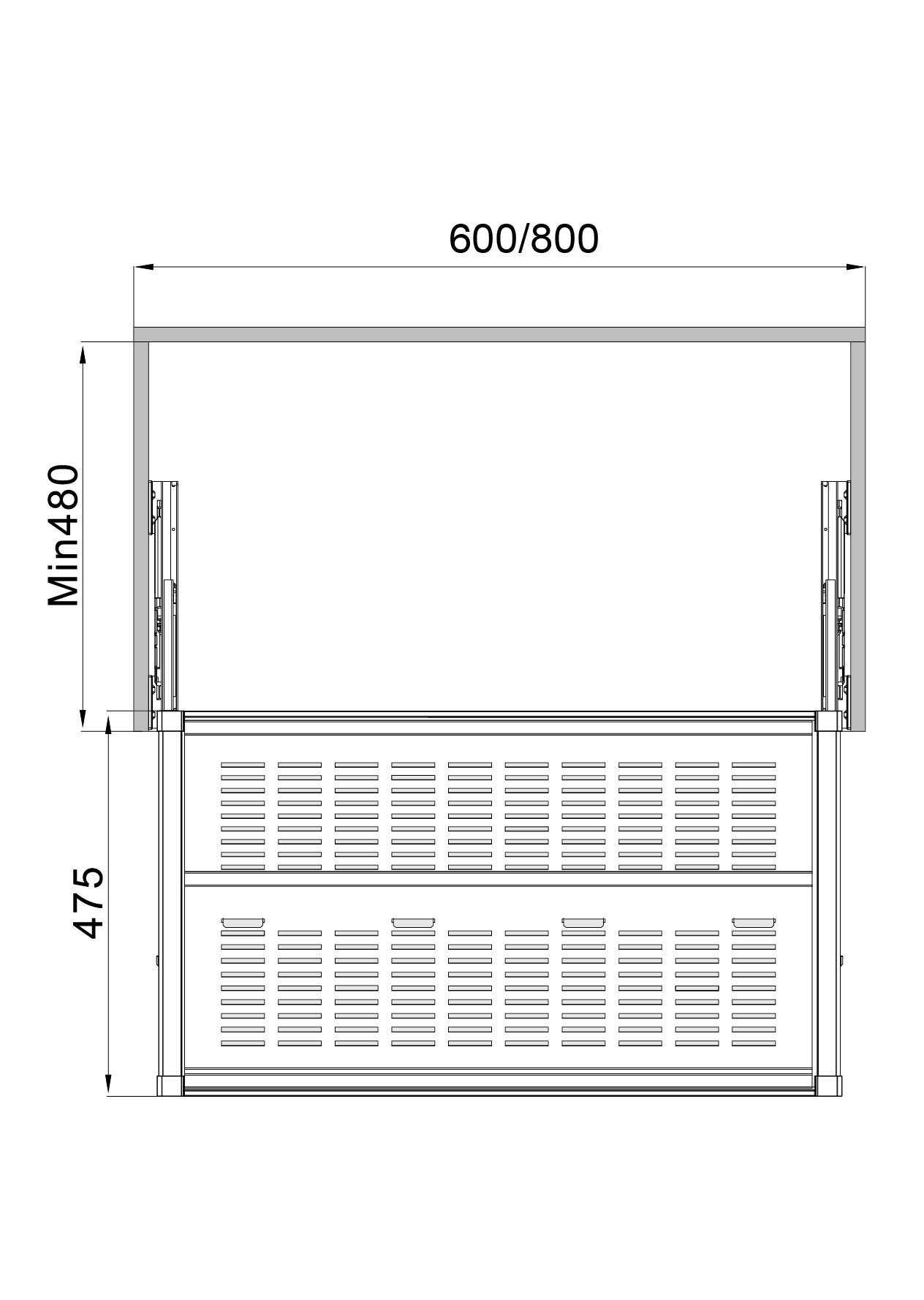 Kệ giày bằng kim loại 600mm