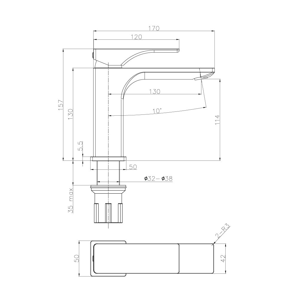 Vòi lavabo Regal 110