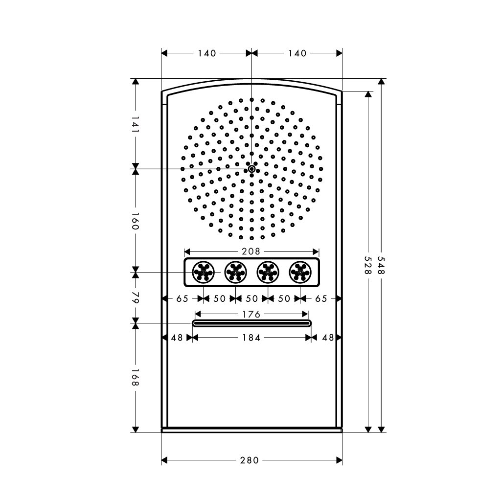 Sen đầu Raindance Rainfall - 28411000