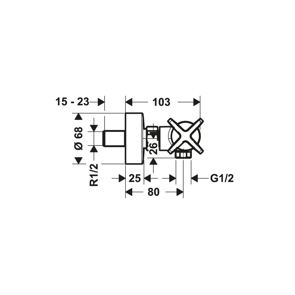 Bộ trộn nổi điều nhiệt 1 đường nước AXOR Citerrio E