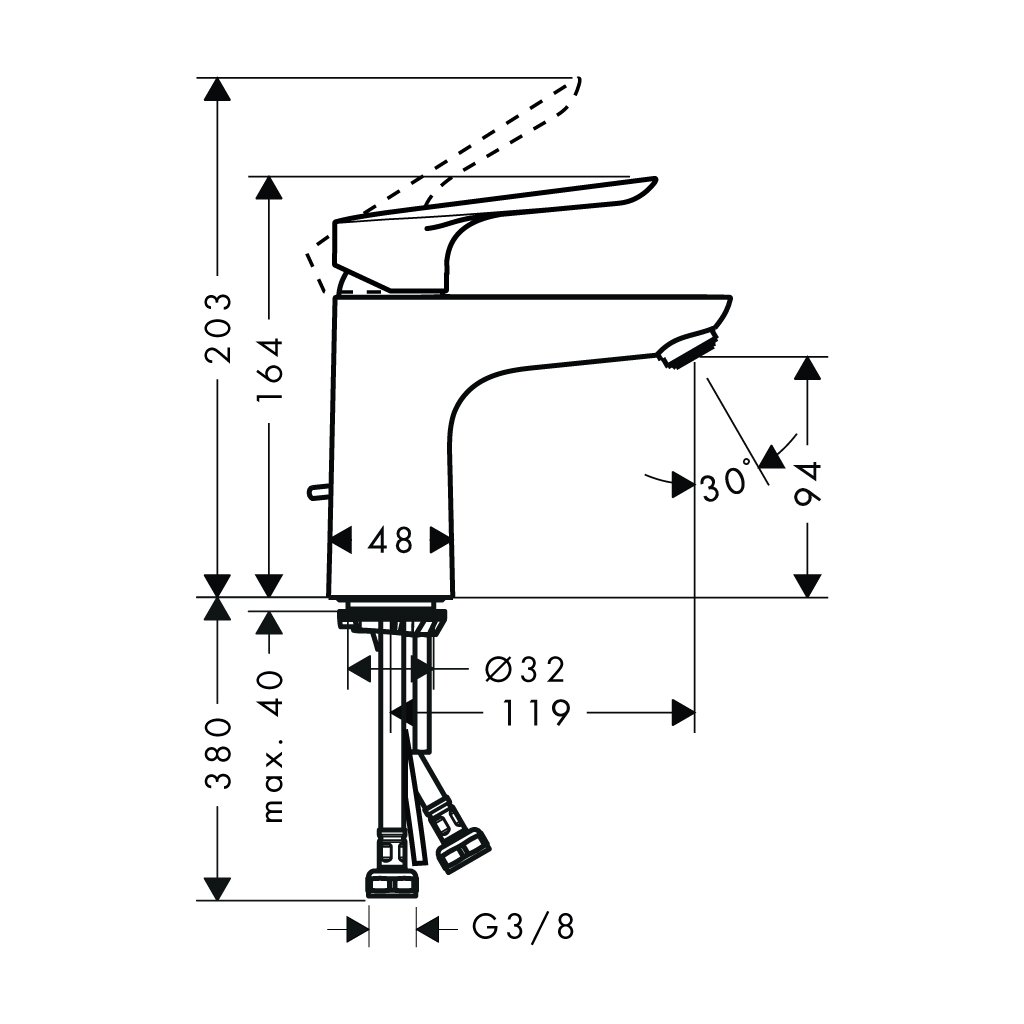 Vòi lavabo Logis E 100
