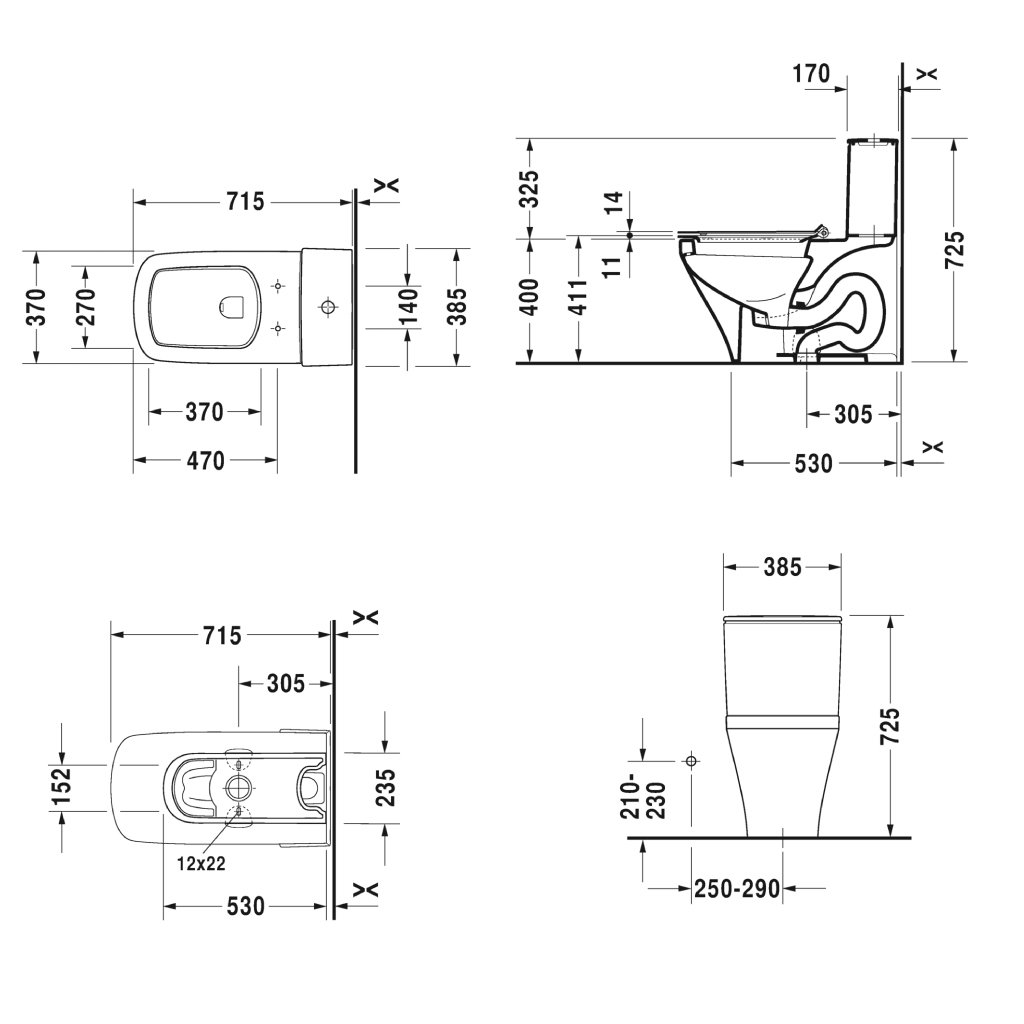 Bồn cầu một khối Durastyle