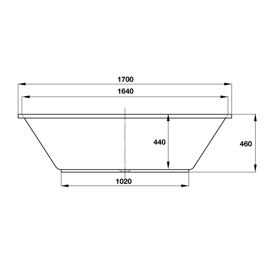 Bồn tắm âm ACTIVE 1700