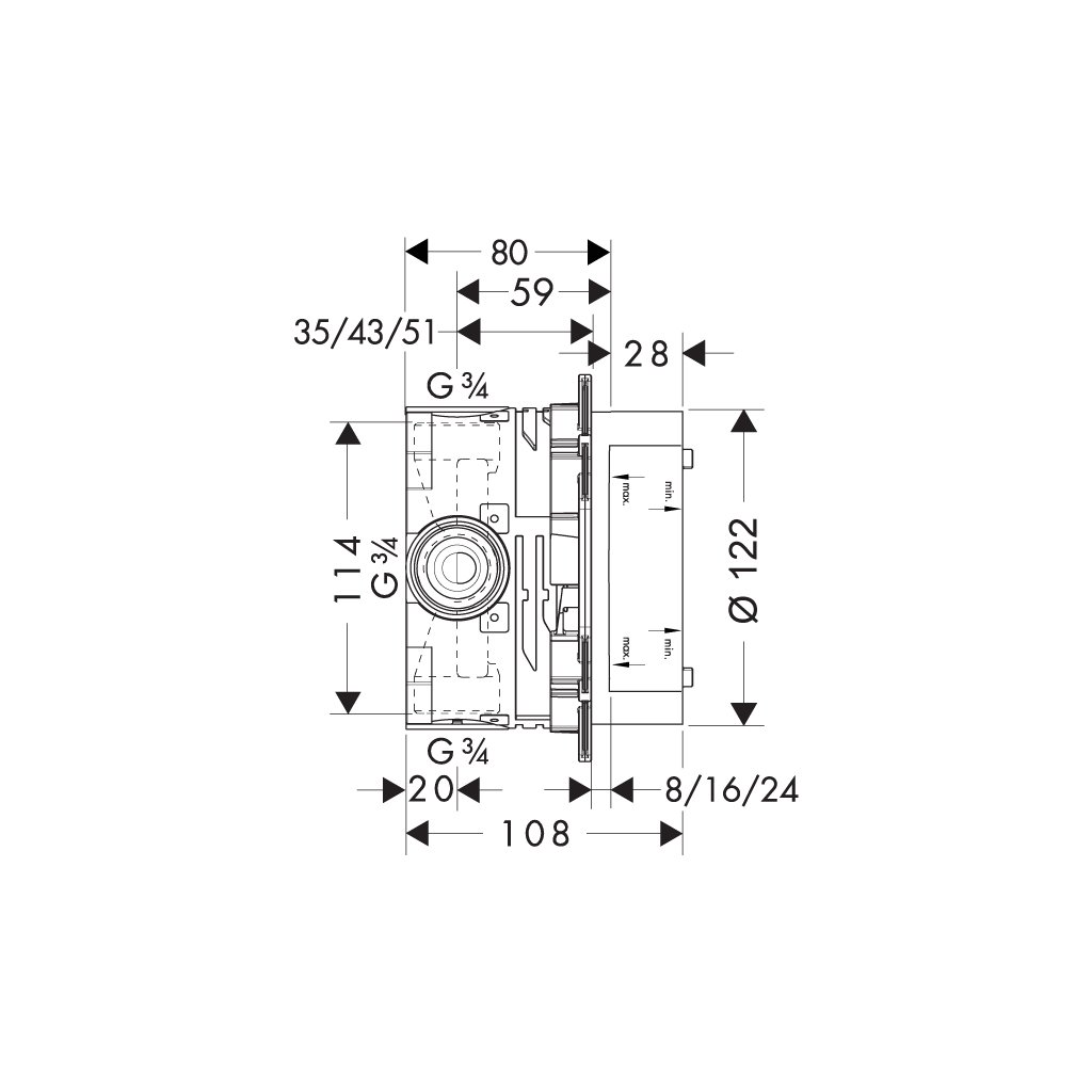 Bộ âm iBox cho dòng Hansgrohe