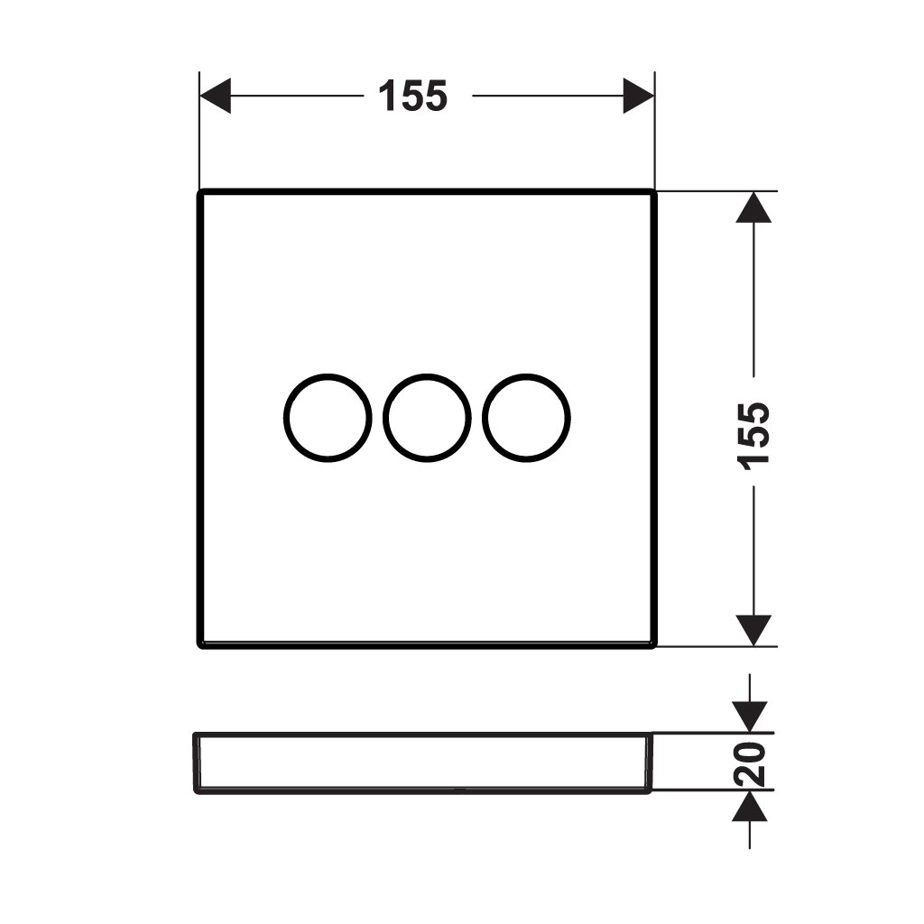 Bộ điều hướng sen tắm âm 3 chức năng ShowerSelect