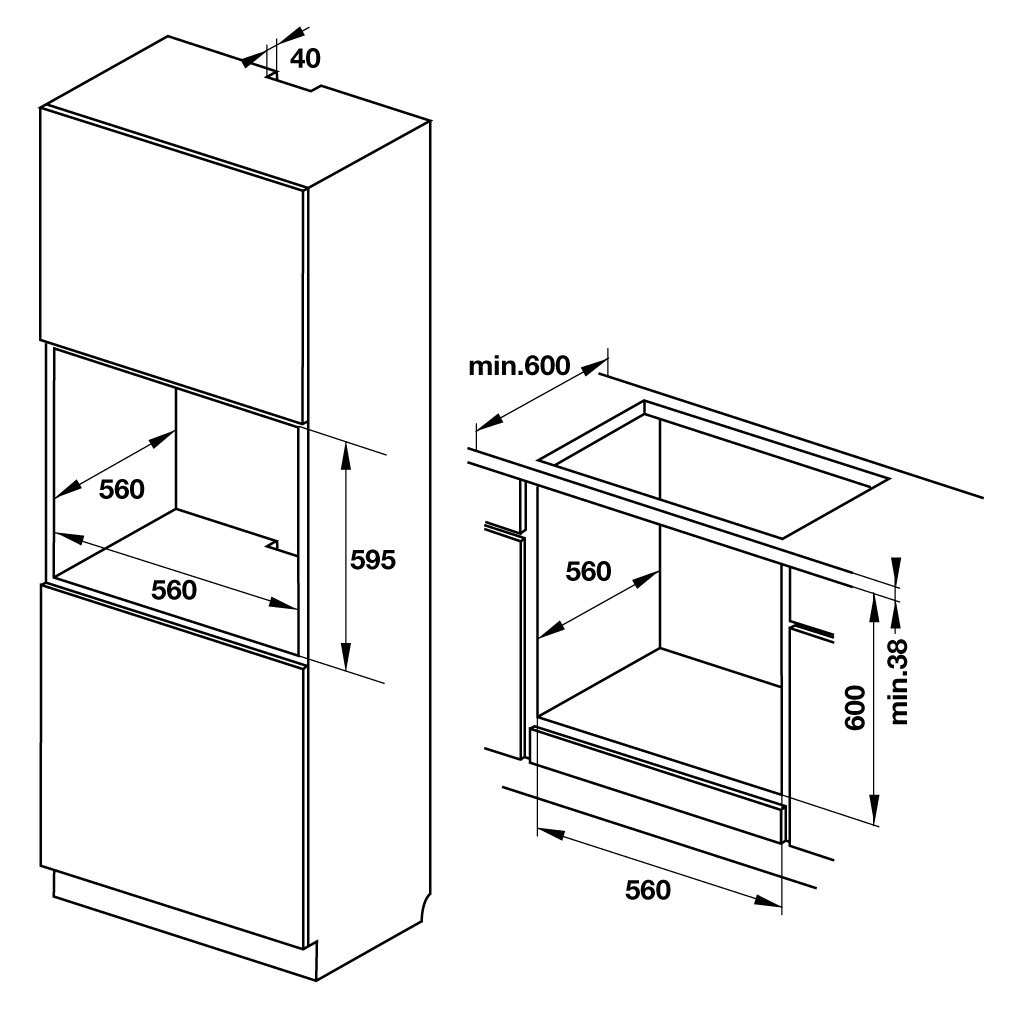 Lò nướng âm tủ HO-KT60J