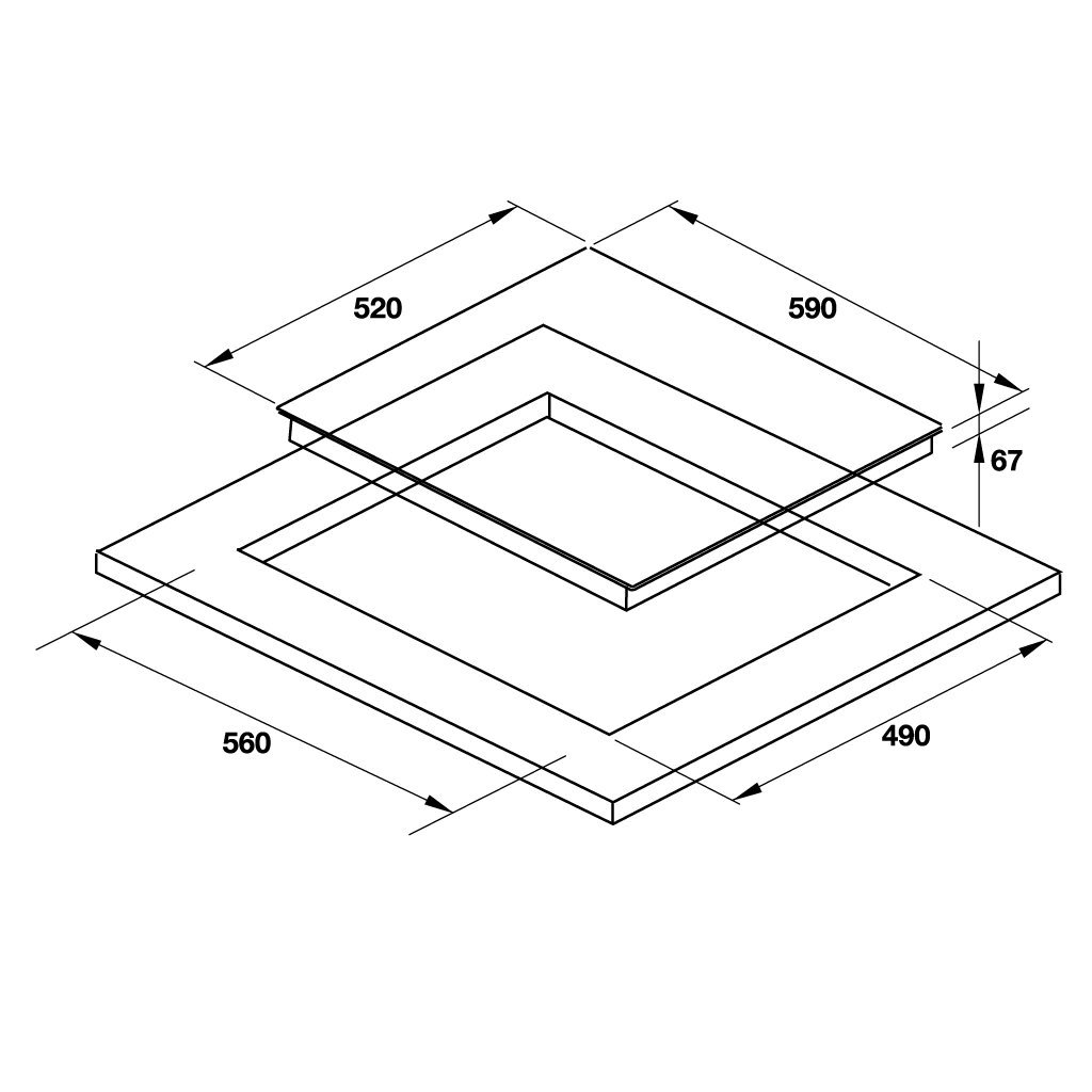 Bếp điện 3 vùng nấu 60cm HC-R603A
