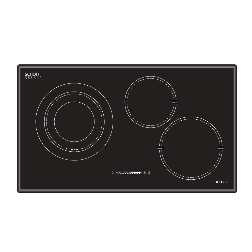 Bếp từ kết hợp điện 3 vùng nấu HC-M773A