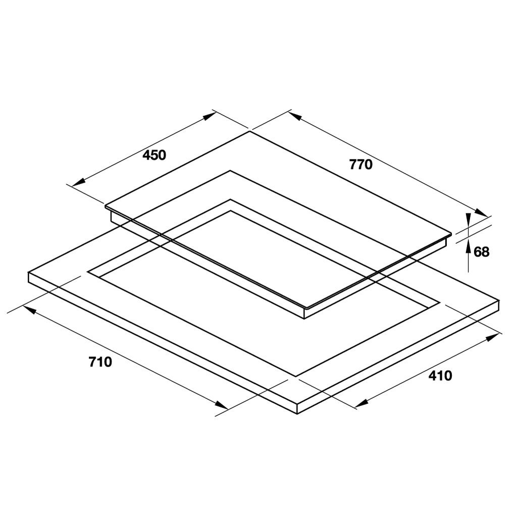 Bếp từ kết hợp điện 3 vùng nấu HC-M773A